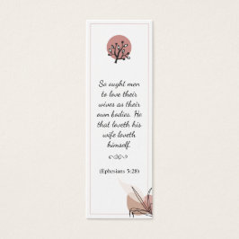Floral elegancia espiritual Biblia Verse Marcador