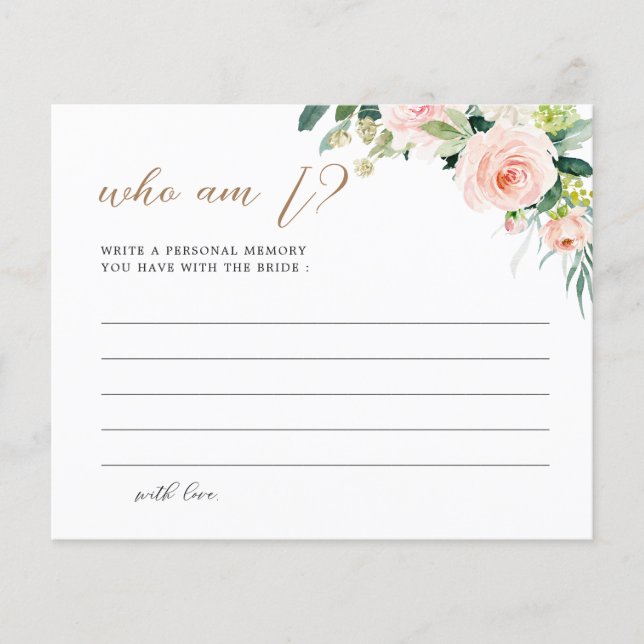 Floral elegante que estoy adivinando tarjetas de j (Anverso)