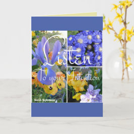 Floral Escuche Su Tarjeta De Oferta Sabia De Intui