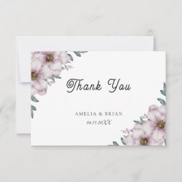 Floral Eucalyptus Summer Boda Gracias Tarjeta