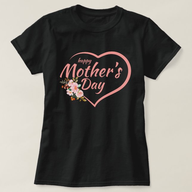 Floral feliz Día de la Madre 2025 para camiseta fe (Diseño del anverso)