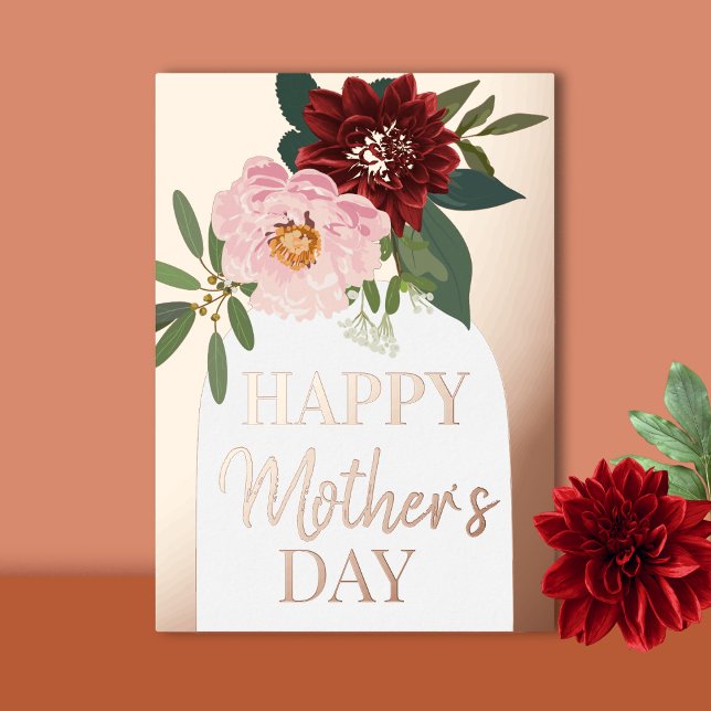 Floral Feliz Día de la Madre Tarjeta de vacaciones (Subido por el creador)