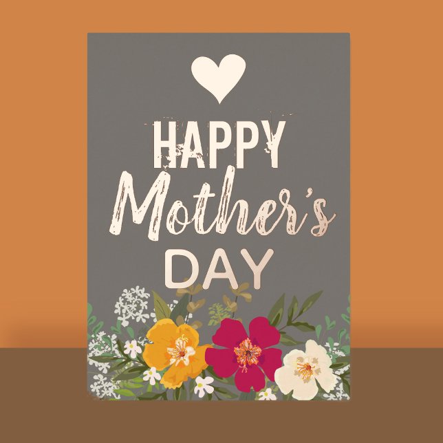 Floral Feliz Día de la Madre Tarjeta de vacaciones (Subido por el creador)