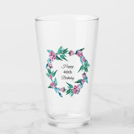 Floral Femenina Romántica 40º cumpleaños