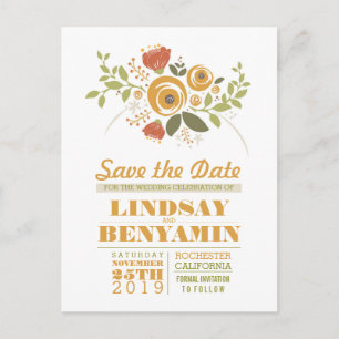 Floral femenina salva las postales de fecha