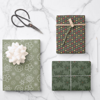 Floral Festivo, Lunares y Hojas -