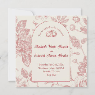 Floral floral rica roja francesa