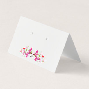 Floral Flourish Carpas plegadas Tarjetas de visual