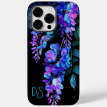 Floral funda Monogrammed iPhone 14 Pro Max