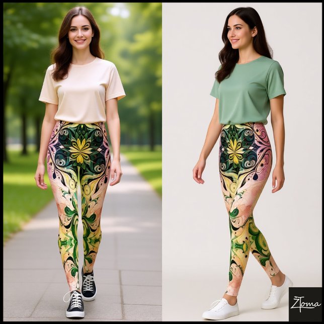 Floral Fusion Leggings (Subido por el creador)