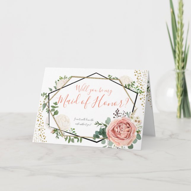 Floral geométrica será mi tarjeta de donante de ho (Anverso)