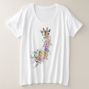 Floral Giraffe T-Shirt