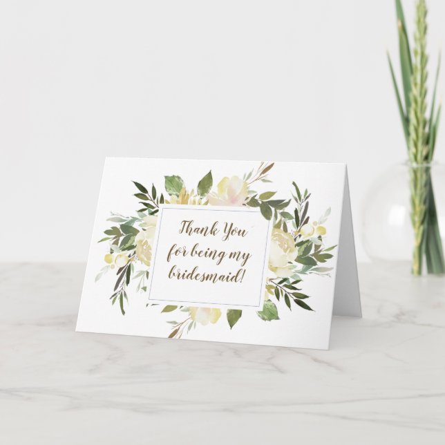 floral gracias por ser mi tarjeta de novia (Anverso)
