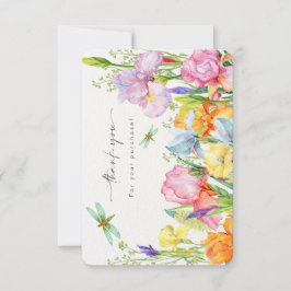 Floral Gracias por tu tarjeta de compra.