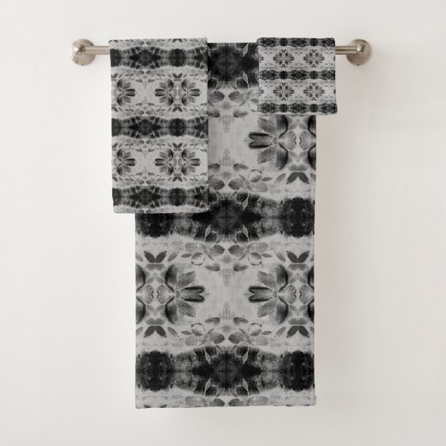 Floral Gris Y Negra Patterada (In situ)