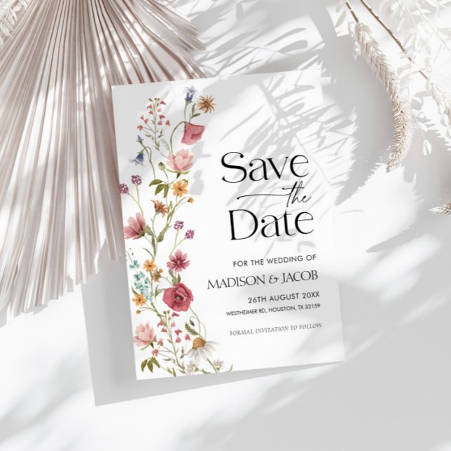 Floral Guardar la invitación de fecha (Subido por el creador)