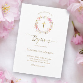 floral | Invitación al bautismo