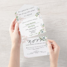Floral ・ Invitación todo en una boda