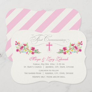 Floral Invitaciones de la Primera Comisión
