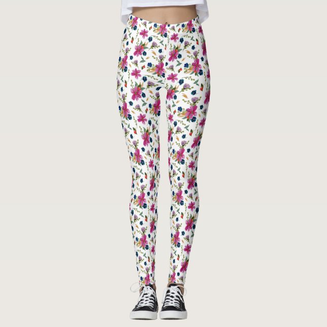 Floral Joyeaux Designer Leggings (Anverso)