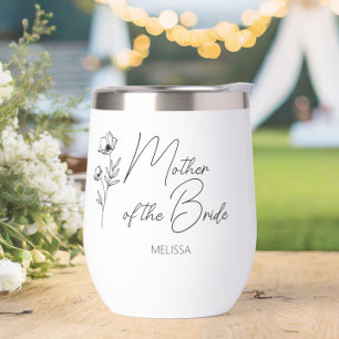 Floral madre personalizada del novio de la novia