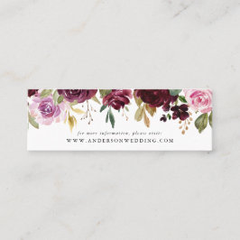 Floral Malhumorado Rústico | Tarjetas para Sitio W