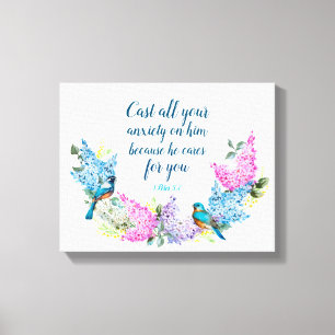 Floral moderna 1 impresión de lienzo falso 5:7