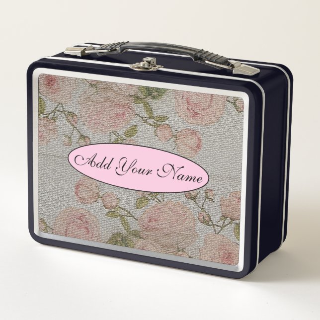 Floral Moderna Y Vintage Añadir Su Texto (Anverso)