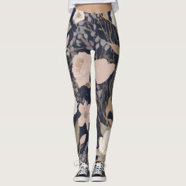 Floral Motif Yoga Leggins