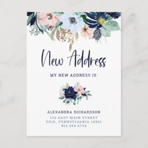 Floral náutica Nueva Invitación de desplazamient