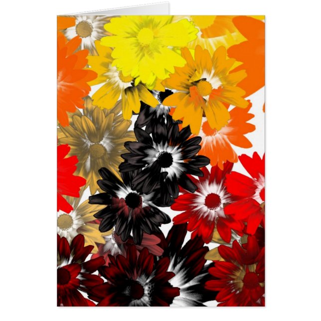 Floral negra y naranja (Frente)