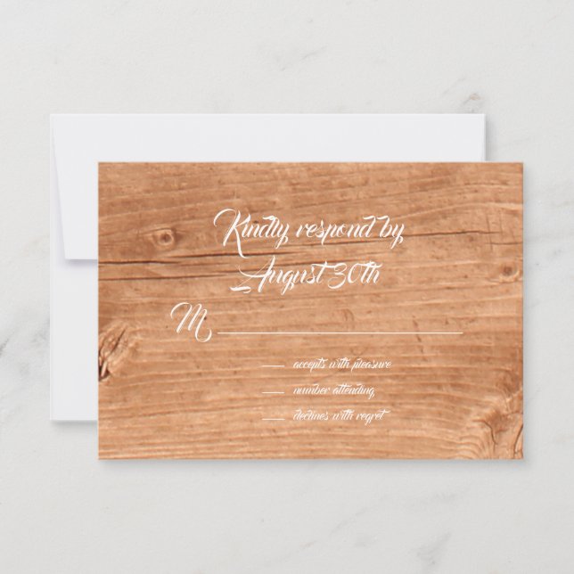 Floral & Oak RSVP (Anverso)