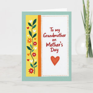 Floral Para Tarjeta De Mi Abuela