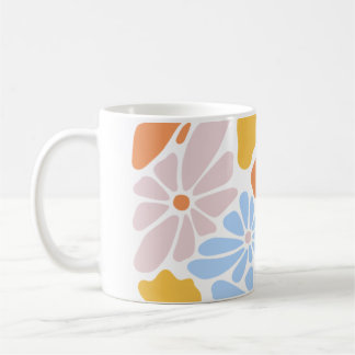 "Floral Pastel Mug - Elegante y colorida Copa de C