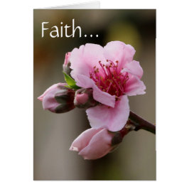 Floral, Peach Blossom con Scripture verse sobre la