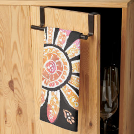 Floral Pearls AI art Kitchen Toallas