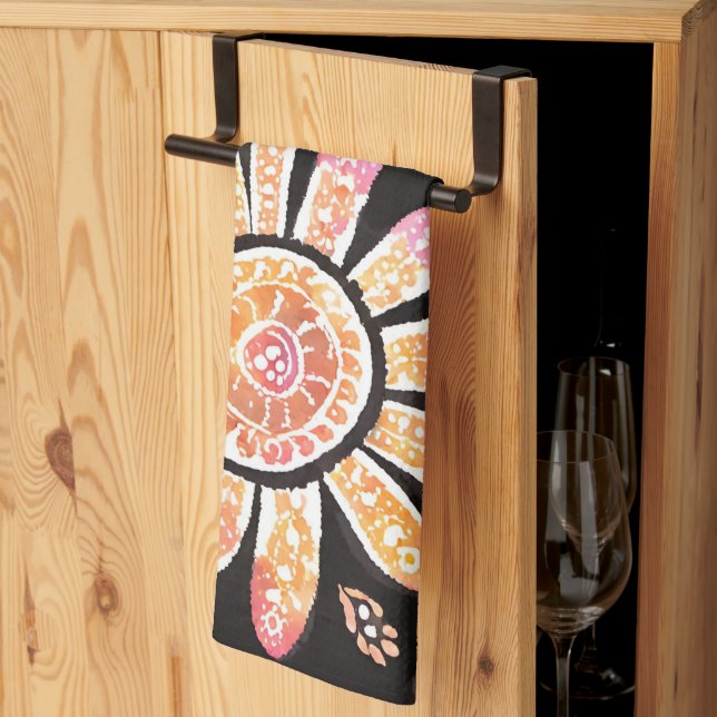 Floral Pearls AI art Kitchen Toallas (Pliegue de tercios)