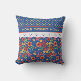 Floral personalizado, polkas, almohada de encaje f