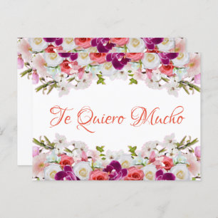 Floral postal de Tarjeta - Personalizable