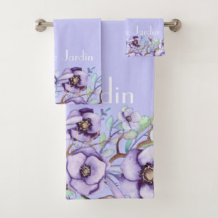 Floral púrpura - personalizado