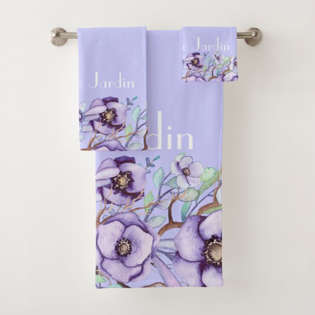 Floral púrpura - personalizado (In situ)