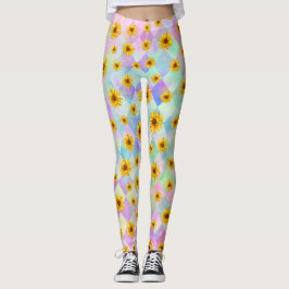 Floral Rainbow Leggings