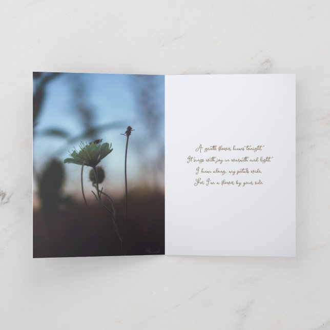Floral Romantic Poem – Botanical Fantasy Thank You (Distribución Interior)