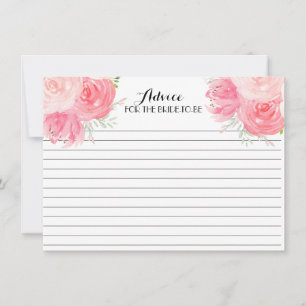 Floral rosa FLowers Hermosas tarjetas de consejo f