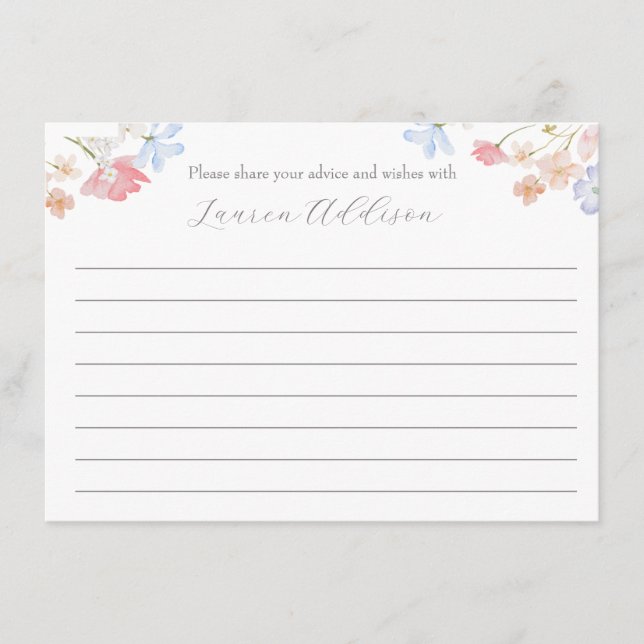 Floral rosa FLowers Hermosas tarjetas de consejo f (Anverso)