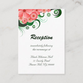 Floral Rosa Hibiscus Boda Gabinete de recepción