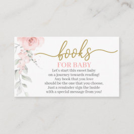 Floral rosa pastel que trae la tarjeta del gabinet