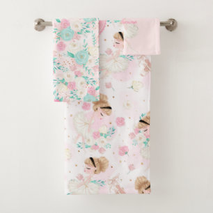 Floral rosa rubia Ballerina personalizada