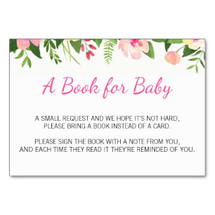 Floral Rosa Trae Inserciones De Tarjeta De Solicit