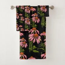 floral rosa y negro